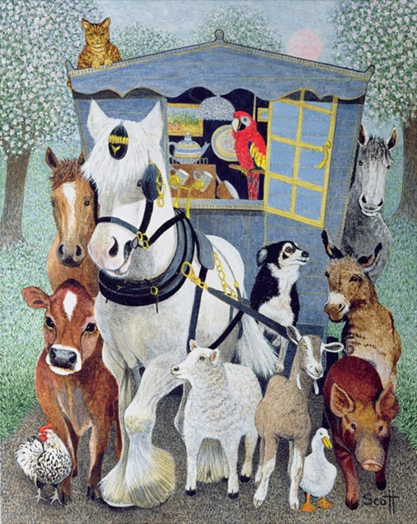 Detail of Uncle Tom Cobbley and all by Pat Scott