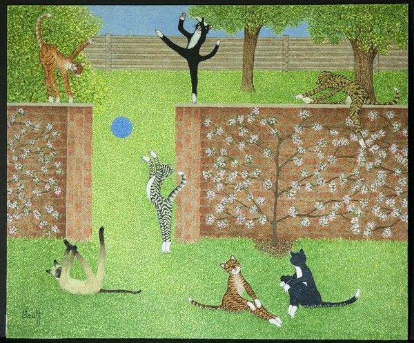 Detail of Keeping on ones toes by Pat Scott