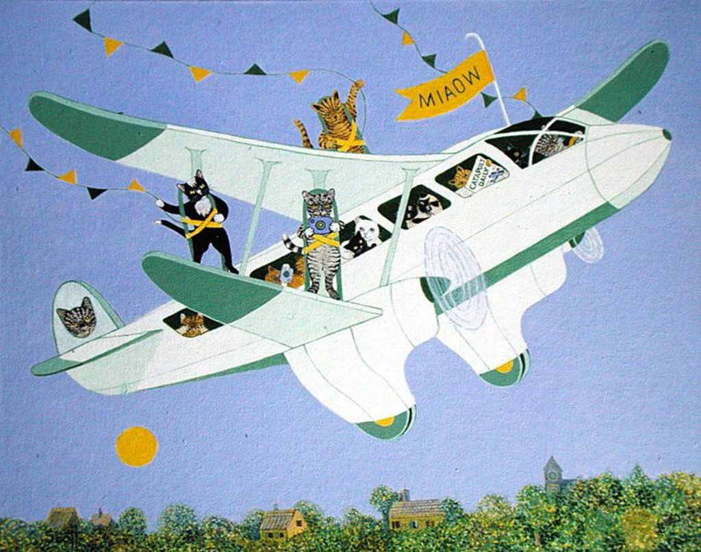 Detail of Cat Air Show by Pat Scott