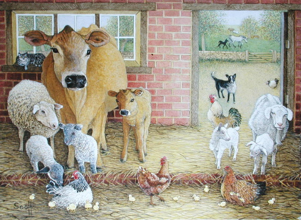 Detail of The Old Days by Pat Scott