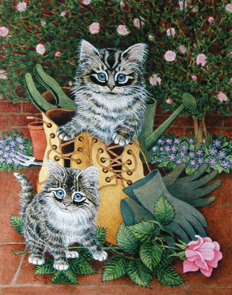 Detail of Garden Helpers by Pat Scott