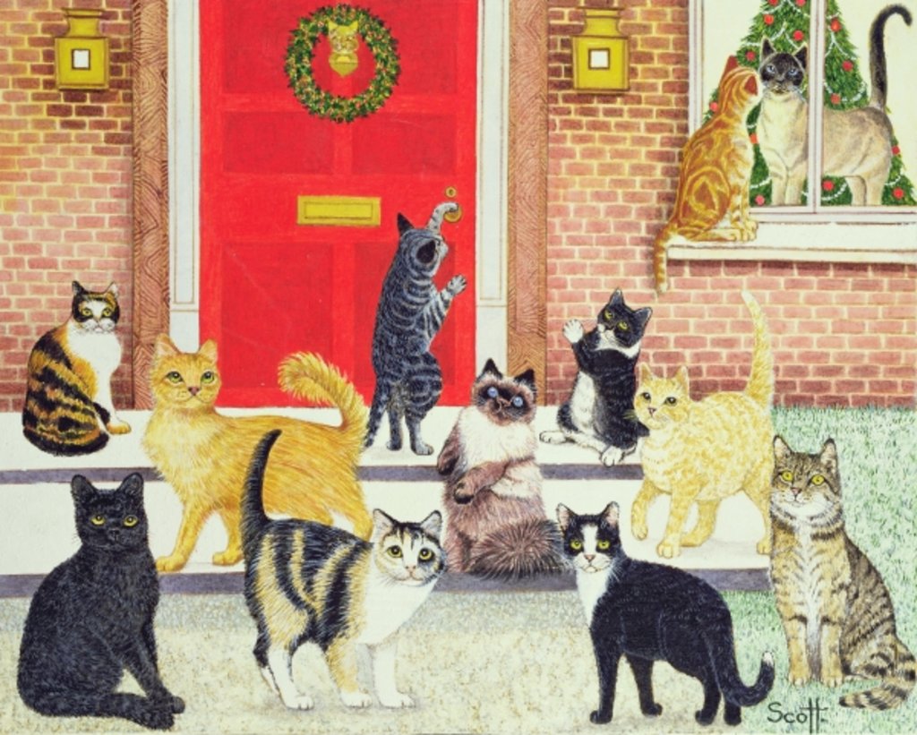 Detail of Christmas Carols by Pat Scott