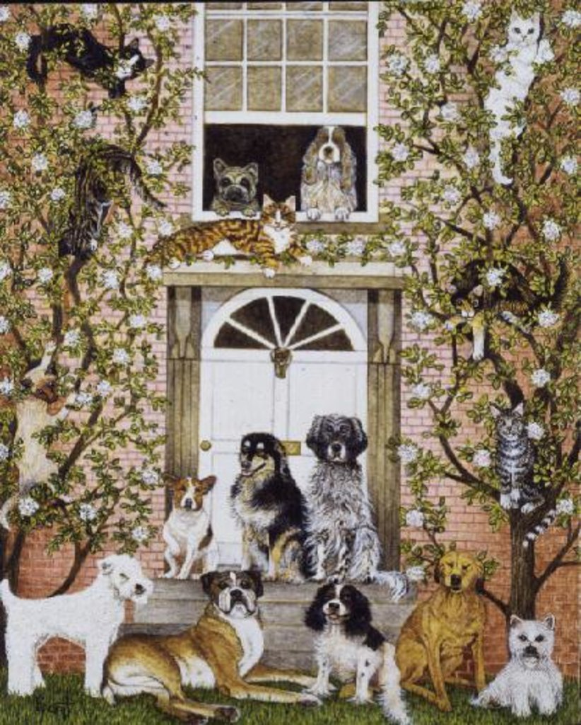 Detail of Country House Party by Pat Scott