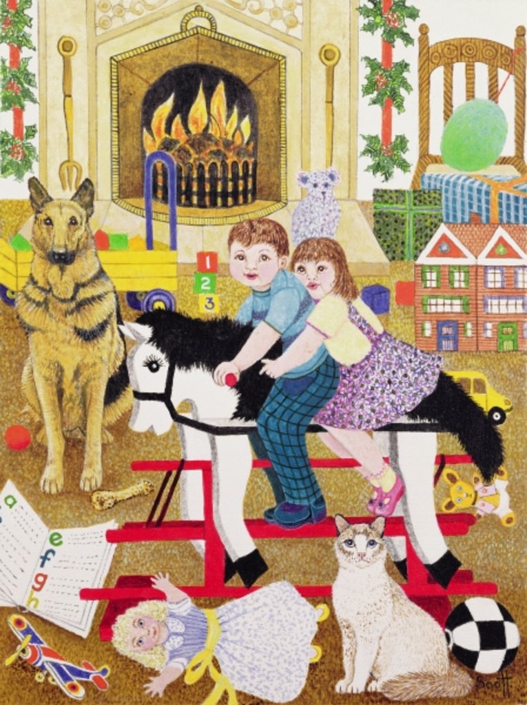 Detail of Ride-a-Cock-Horse by Pat Scott