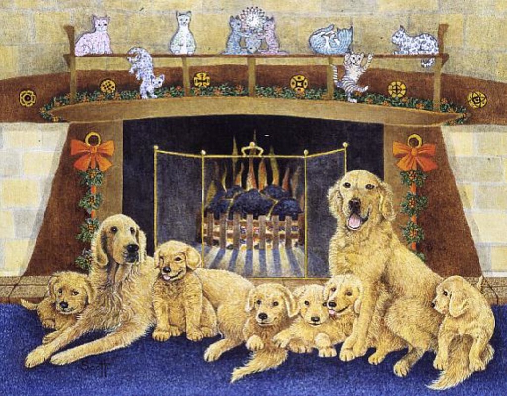 Detail of Home and Hearth by Pat Scott