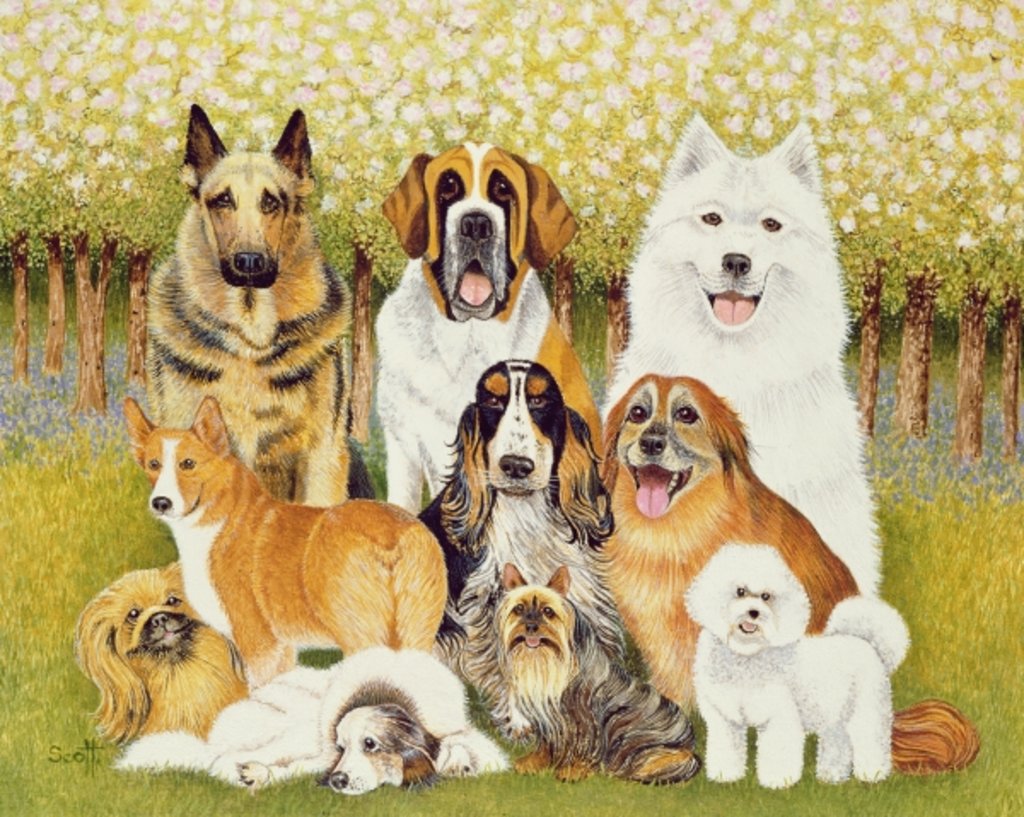 Detail of Dogs in May by Pat Scott