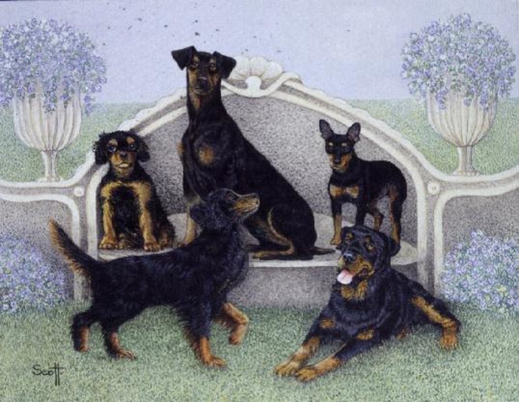 Detail of Tea on the terrace by Pat Scott