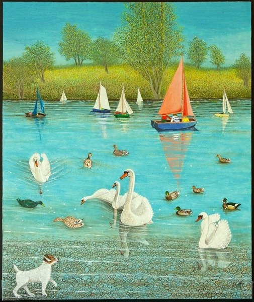 Detail of Keeping a Watchful Eye, 2013 by Pat Scott