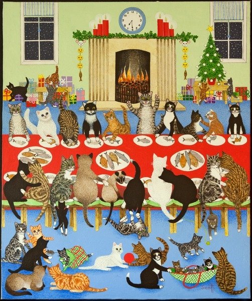 Detail of Getting Together, 2012 by Pat Scott