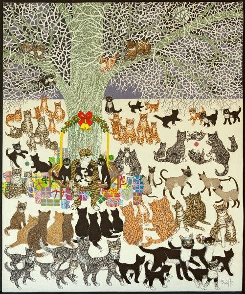 Detail of Present Time, 2012 by Pat Scott