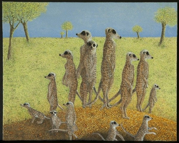 Detail of On the lookout by Pat Scott