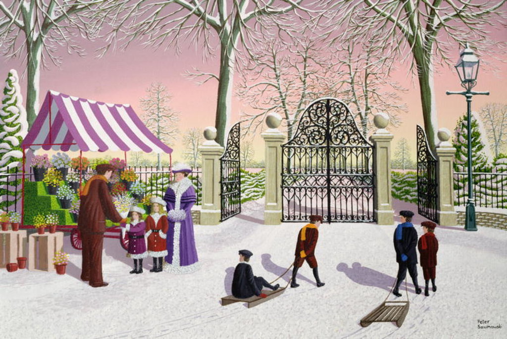 Detail of The Flower Man by Peter Szumowski