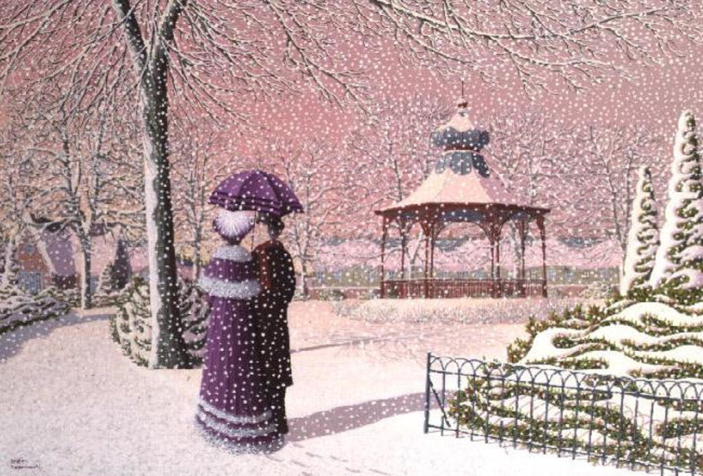 Detail of Walking in the Snow by Peter Szumowski