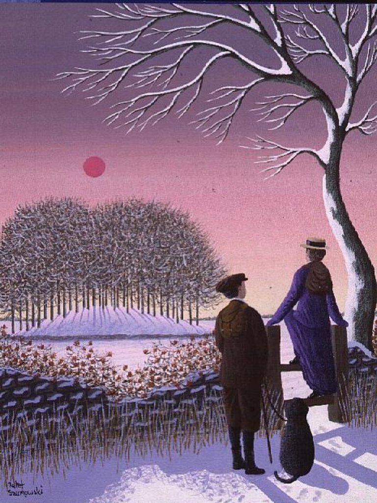 Detail of Winter Walking by Peter Szumowski