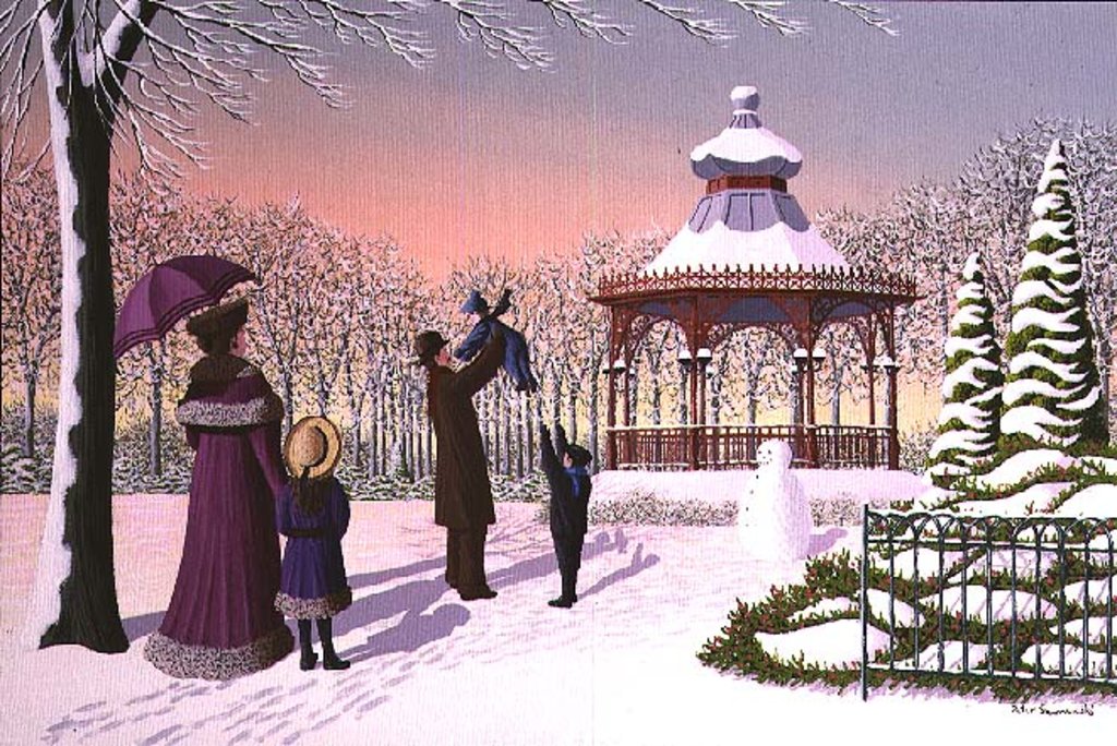 Detail of Playing in the Snow by Peter Szumowski