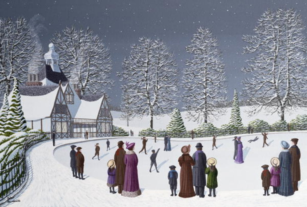 Detail of Moonlight Skating by Peter Szumowski