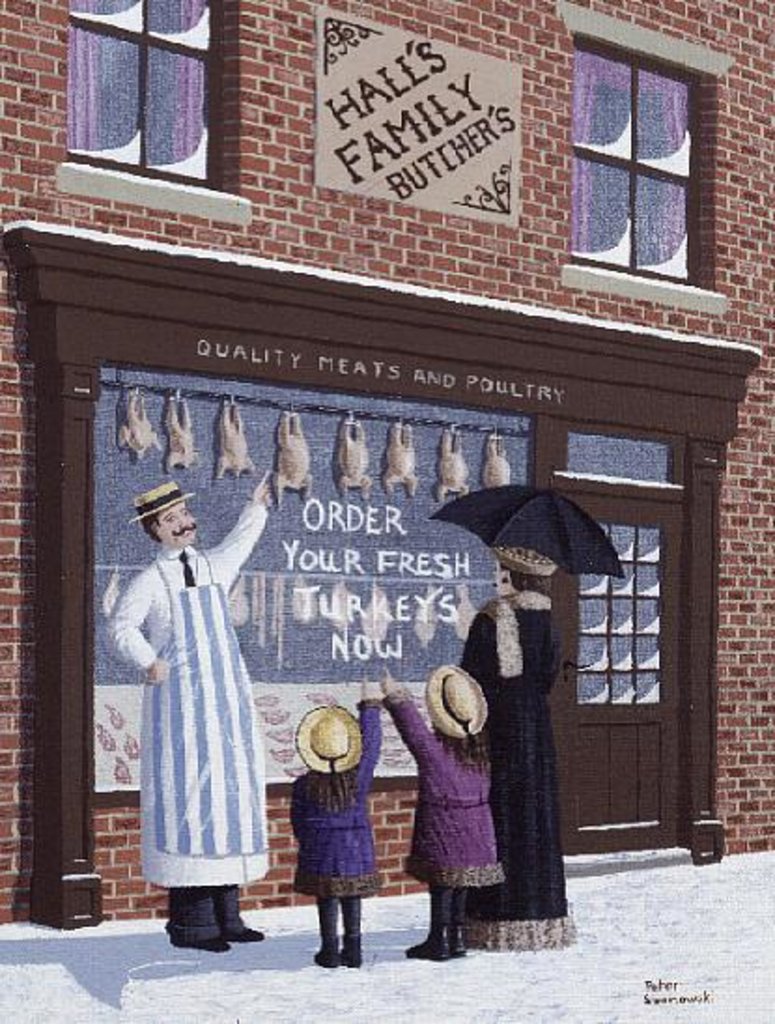 Detail of Choosing the Turkey by Peter Szumowski