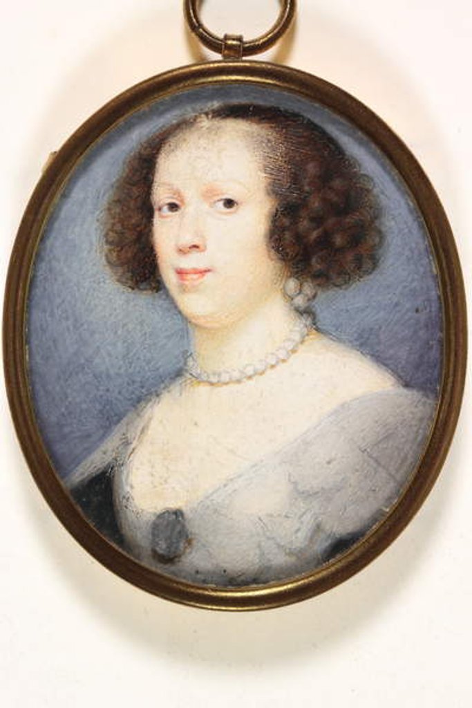 Detail of Unfinished portrait of a lady by David Des Granges