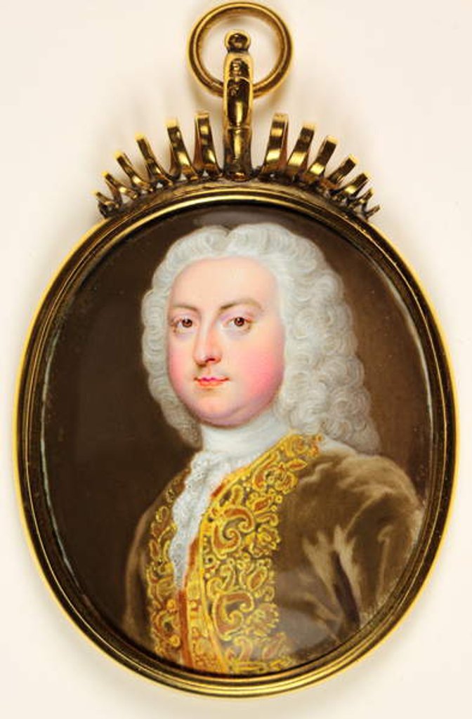 Detail of A Gentleman called Prince George Of Denmark by Christian Friedrich Zincke