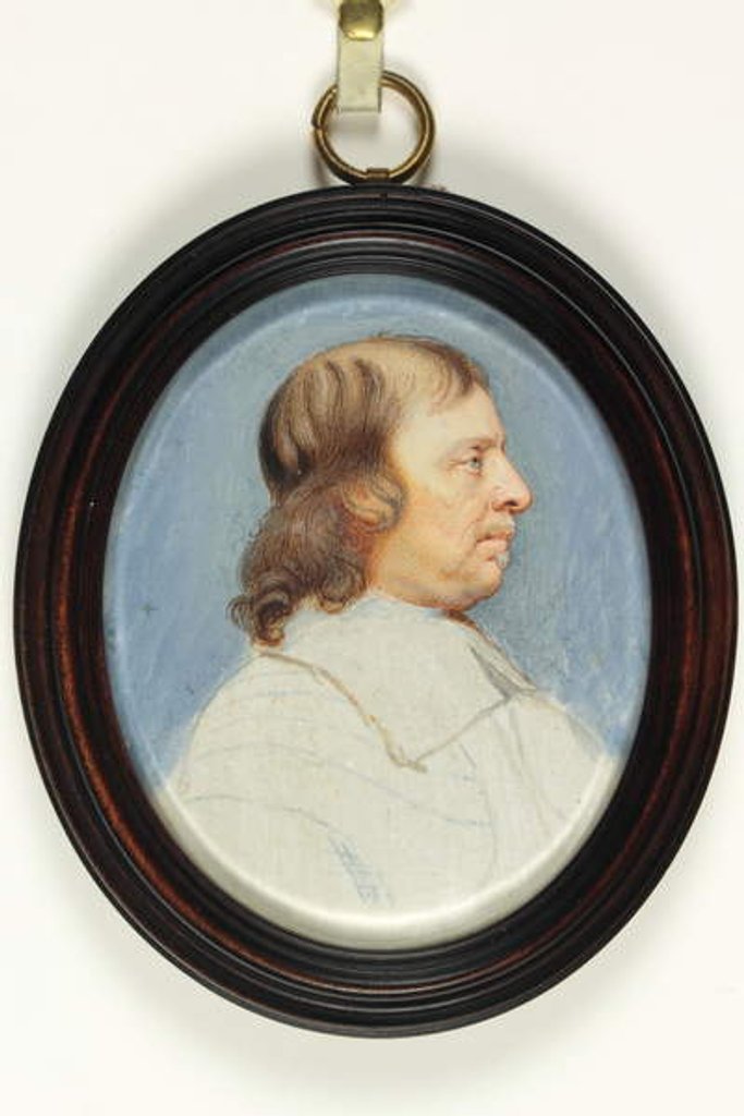 Detail of Oliver Cromwell by Bernard III Lens
