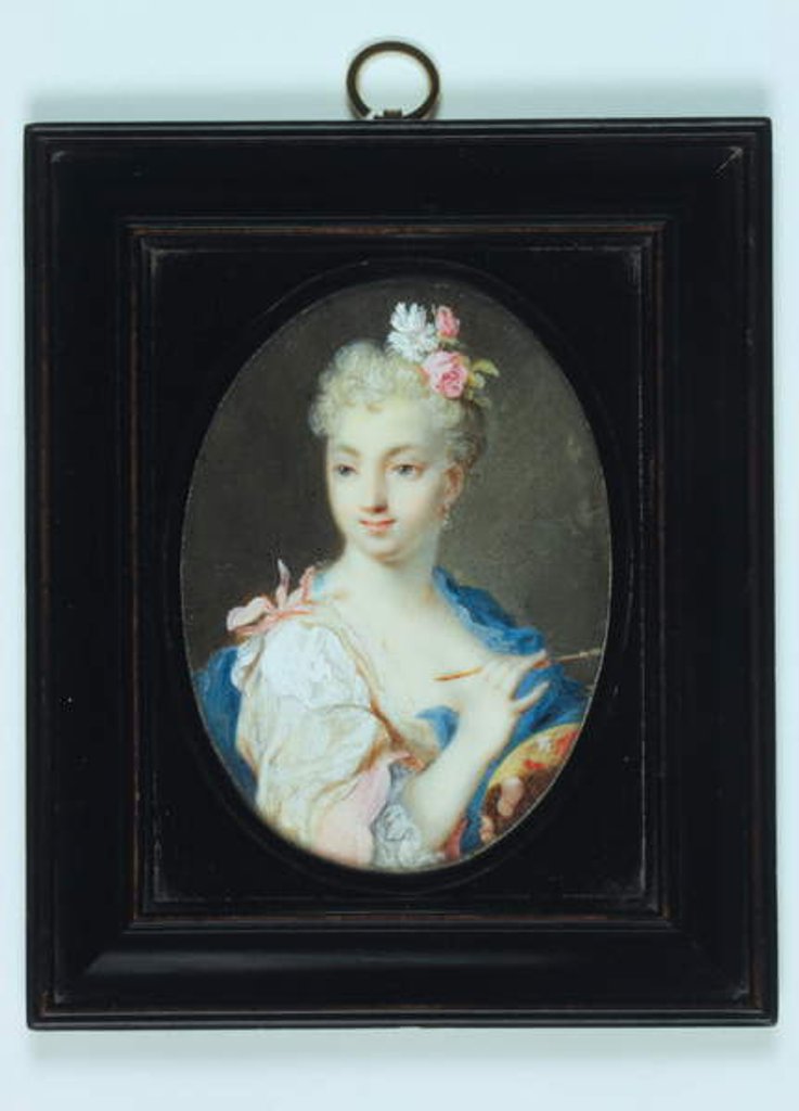 Detail of Self portrait by Rosalba Giovanna Carriera