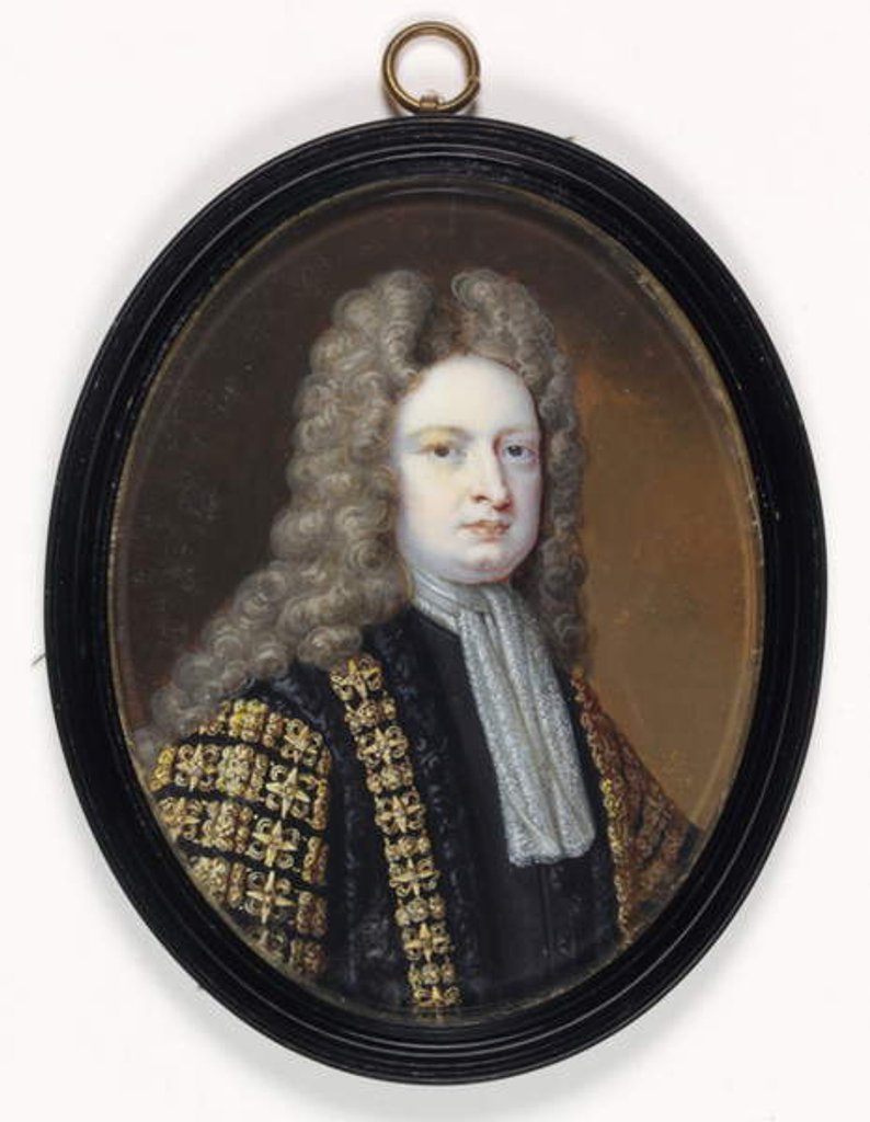Detail of Robert Harley, Speaker of the House of Commons by Bernard III Lens