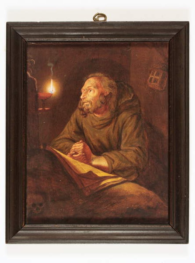 Detail of A philosopher in meditation by School Continental