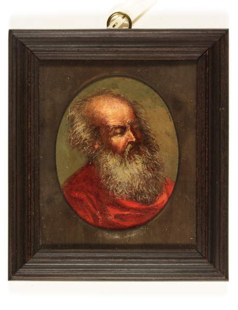 Detail of An aged man called St. Matthew by School Continental