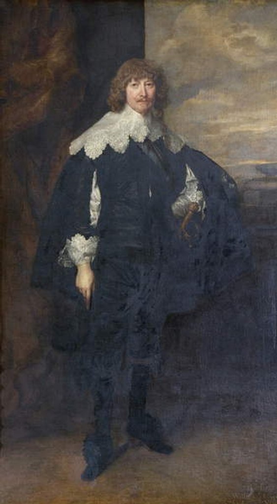 Detail of Portrait of William Cavendish, altered with blue sash, 1636 by Anthony van Dyck