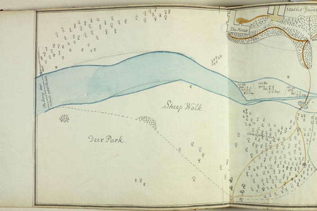 Detail of Red Book: Welbeck, 1790 by Humphry Repton