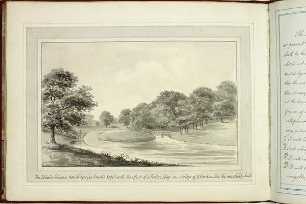 Detail of Red Book: Welbeck, 1793 by Humphry Repton