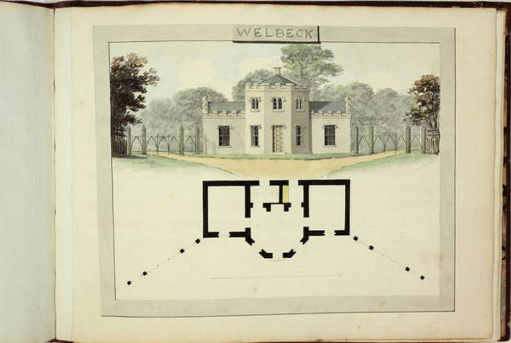 Detail of Red Book: Welbeck, 1793 by Humphry Repton