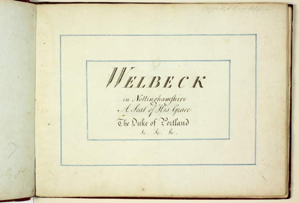 Detail of Red Book: Welbeck, 1793 by Humphry Repton