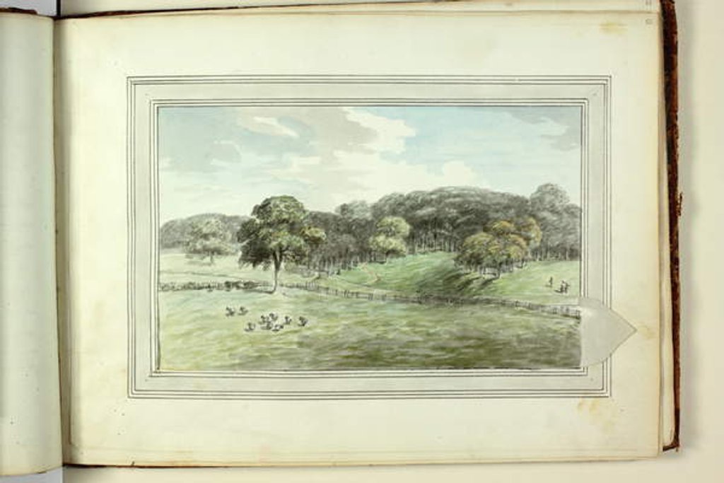 Detail of Red Book: Welbeck, 1790 by Humphry Repton