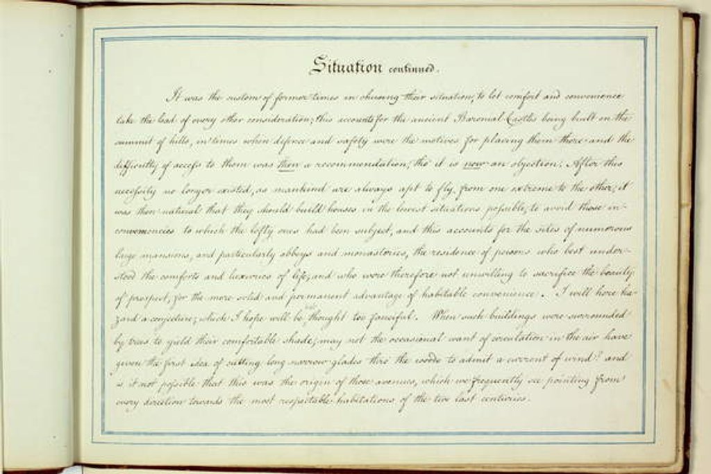 Detail of Red Book: Welbeck, 1793 by Humphry Repton