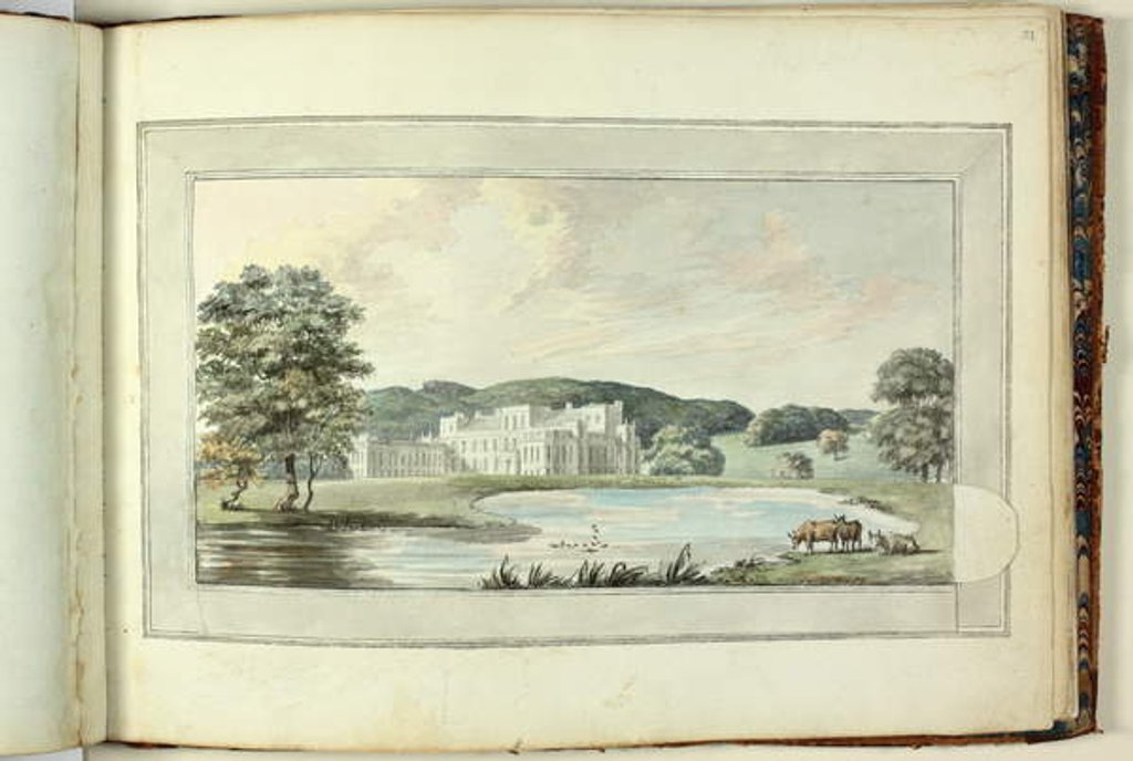 Detail of Red Book: Welbeck, 1790 by Humphry Repton