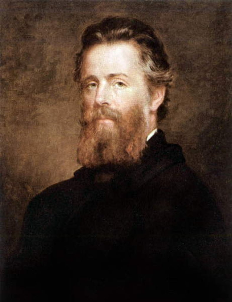 Detail of Herman Melville, c.1870 by Joseph Oriel Eaton