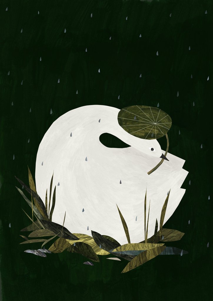 Detail of Rainy day, 2018 by Léa Le Pivert