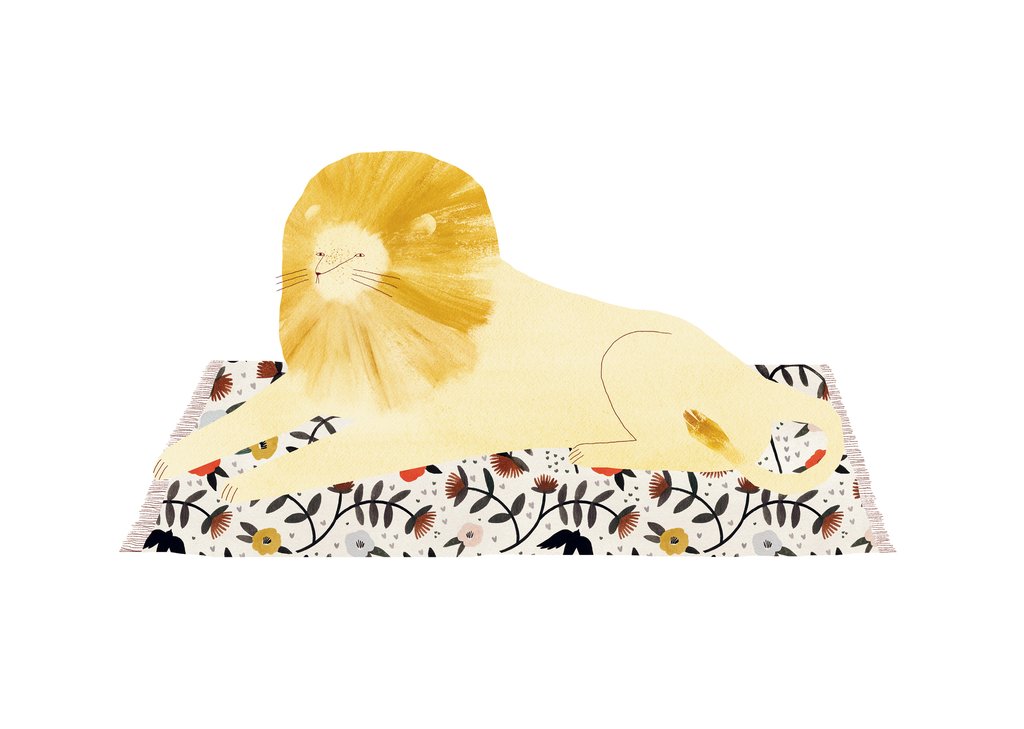 Detail of The Lion, 2018 by Léa Le Pivert