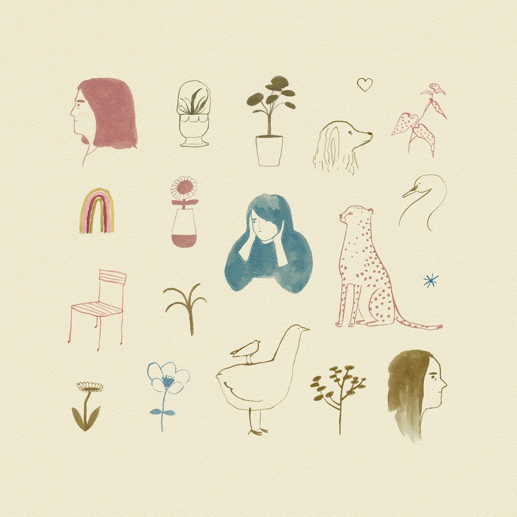 Detail of Little thoughts, 2020 by Léa Le Pivert