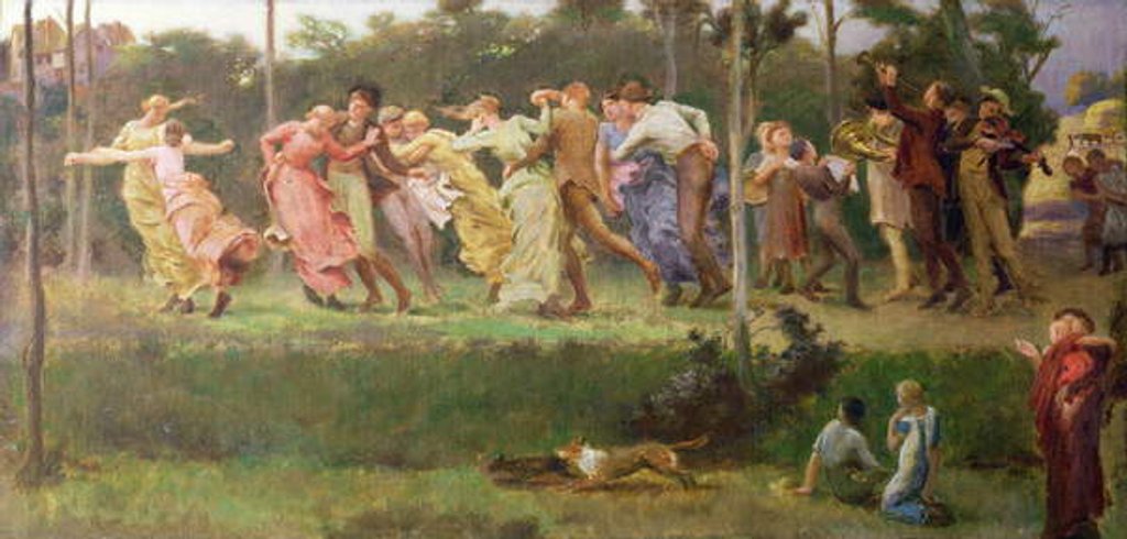 Detail of A Harvest Dance, 1904 by Walter Mclaren