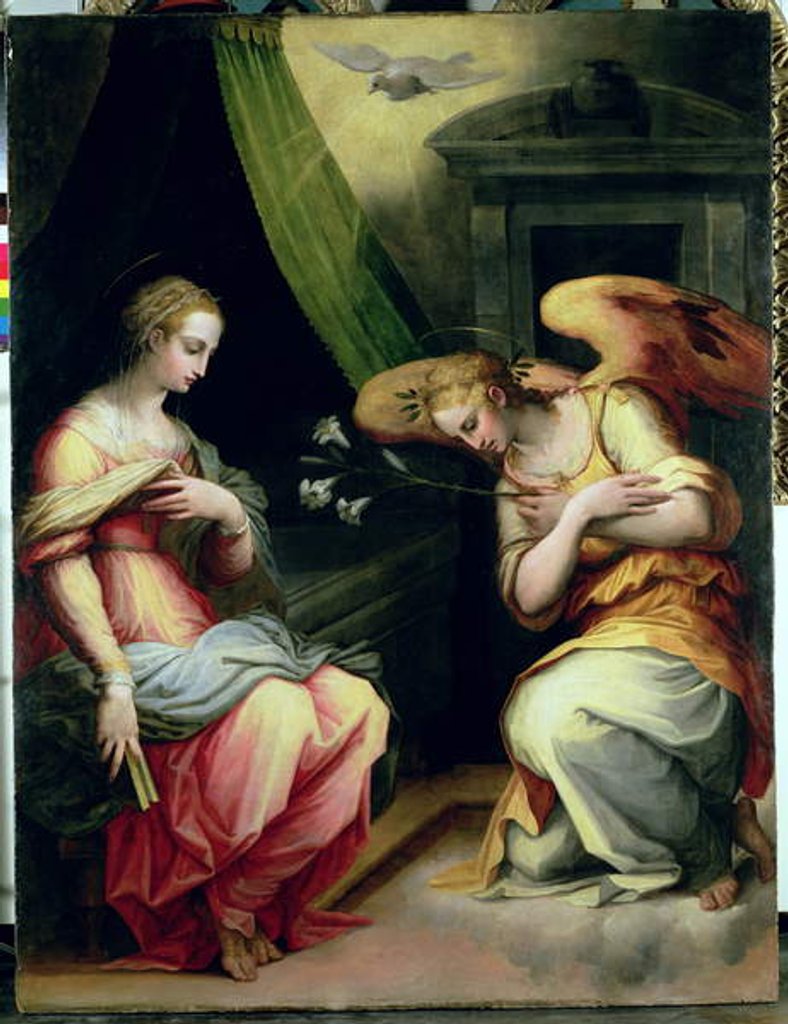 Detail of The Annunciation by Giorgio Vasari