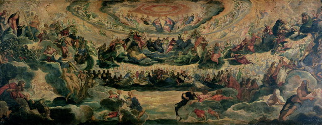 Detail of Study for Paradise by Jacopo Robusti Tintoretto