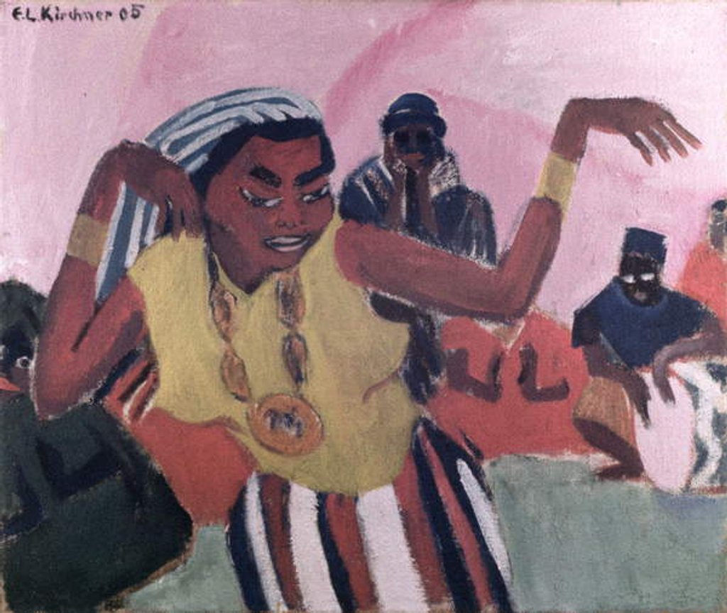 Detail of Black Dancer, 1909 by Ernst Ludwig Kirchner