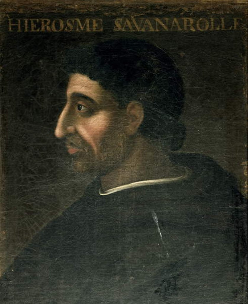 Detail of Girolamo Savonarola by French School