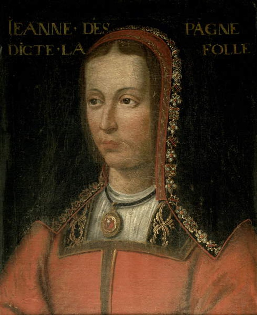 Detail of Joanna, Queen of Castile by French School