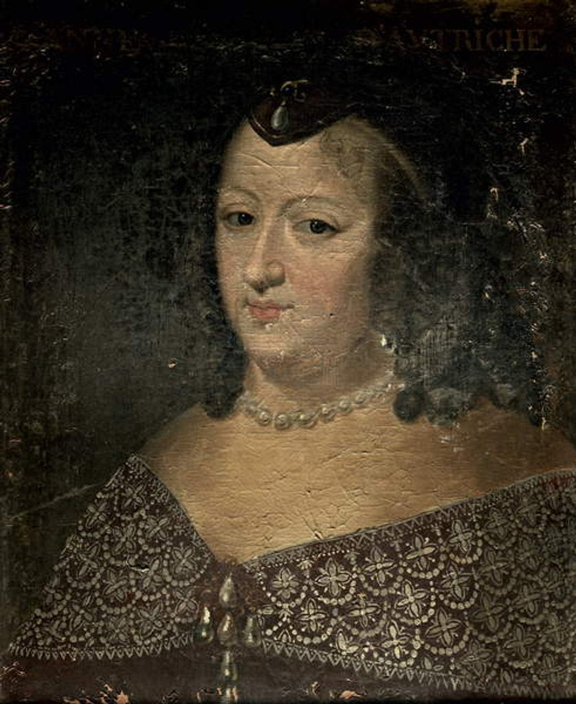 Detail of Anne of Austria by French School