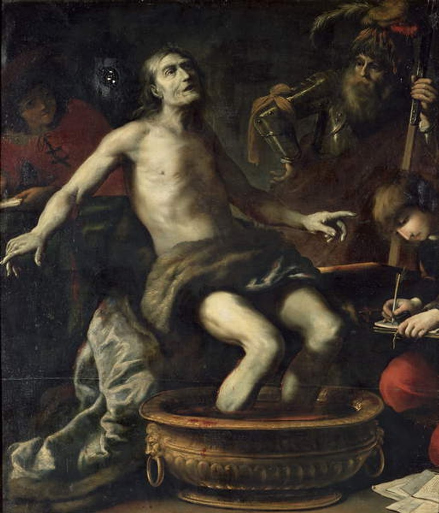 Detail of The Death of Seneca, 1633 by Claude Vignon