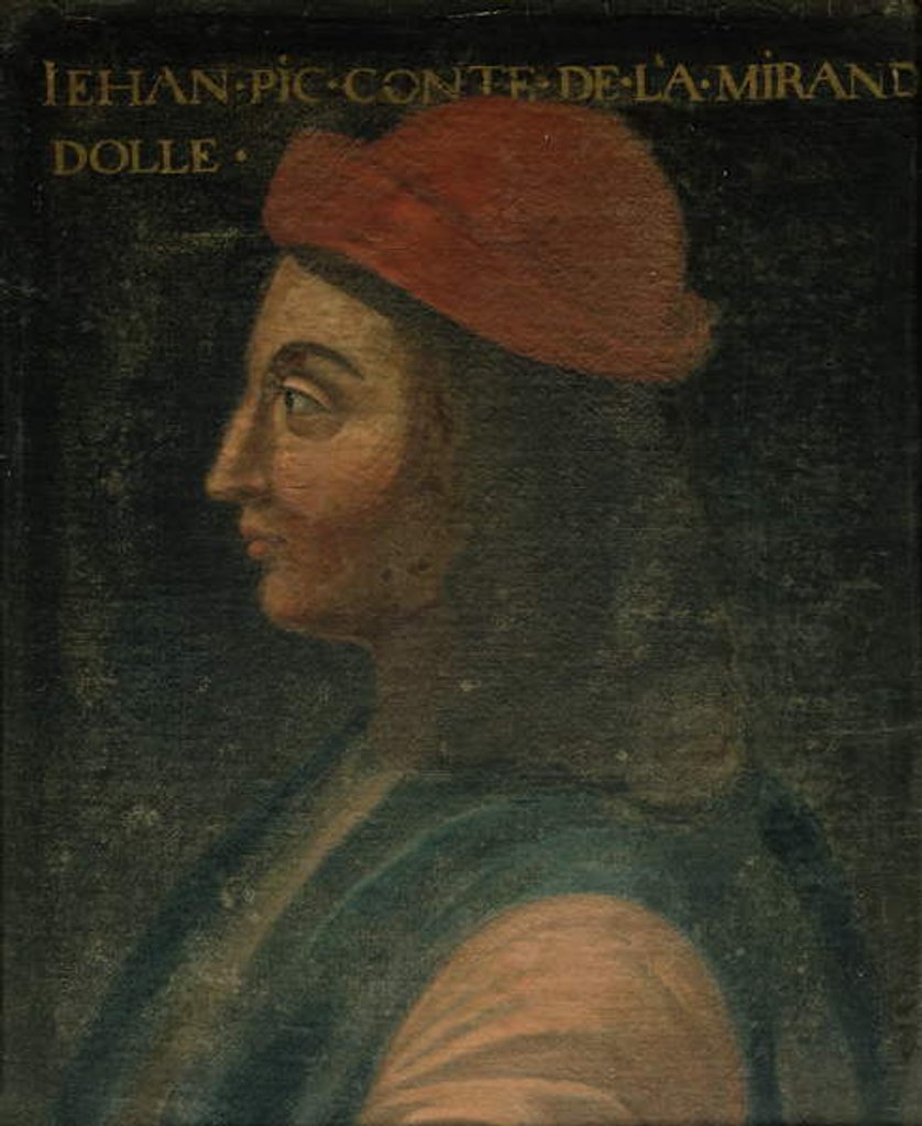 Detail of Jean Pic de la Mirandole by French School