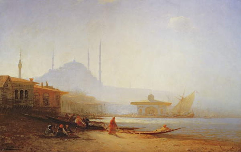 Detail of View of Istanbul, 1864 by Felix Ziem